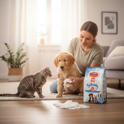 Camon Toalhetes húmidos para limpeza cão e gato