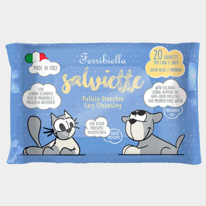 Toalhetes para ouvidos Ferribiella – Prevenção e conforto para o teu pet 🐾👂